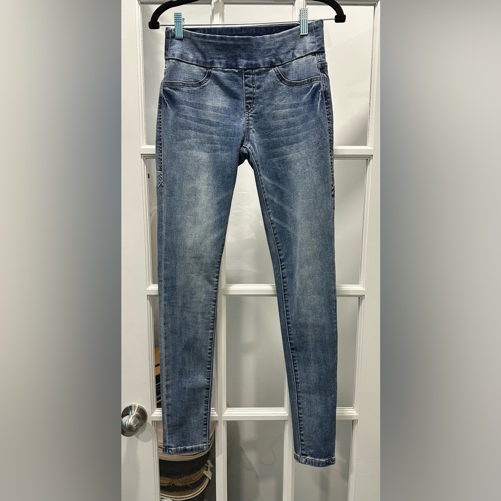 Rubberband Stretch Penelope Pull On Jeans - Picture 2 of 6